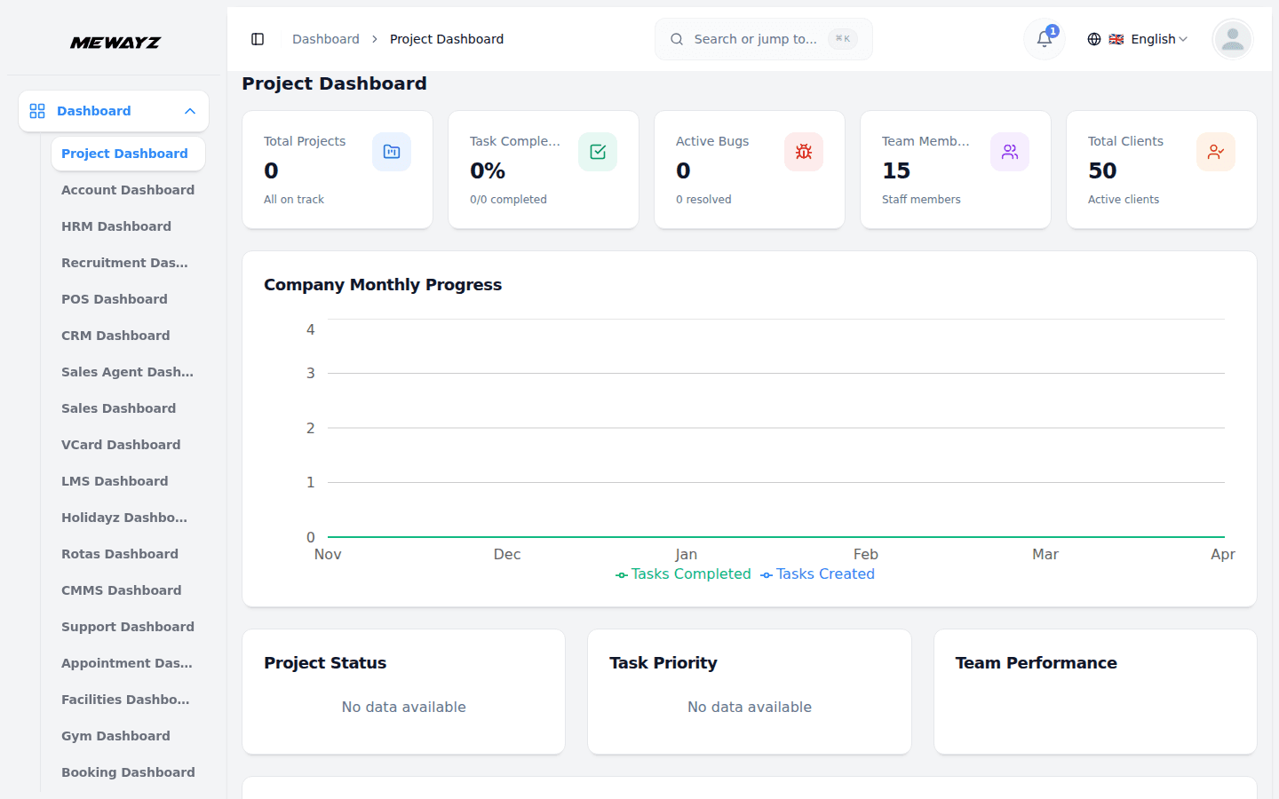 Mewayz project management — tasks, milestones, and team workload