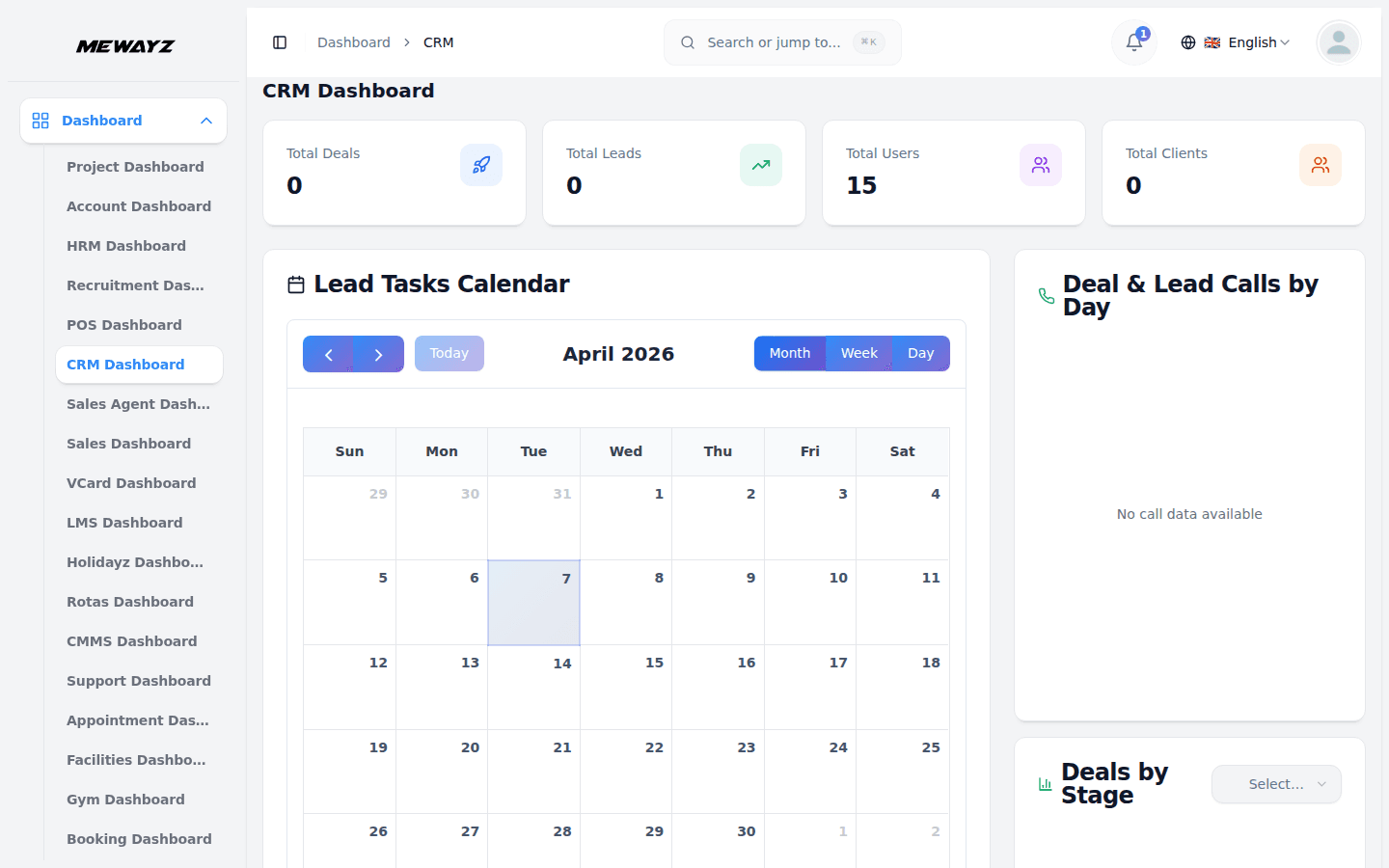 Mewayz CRM — CRM dashboard