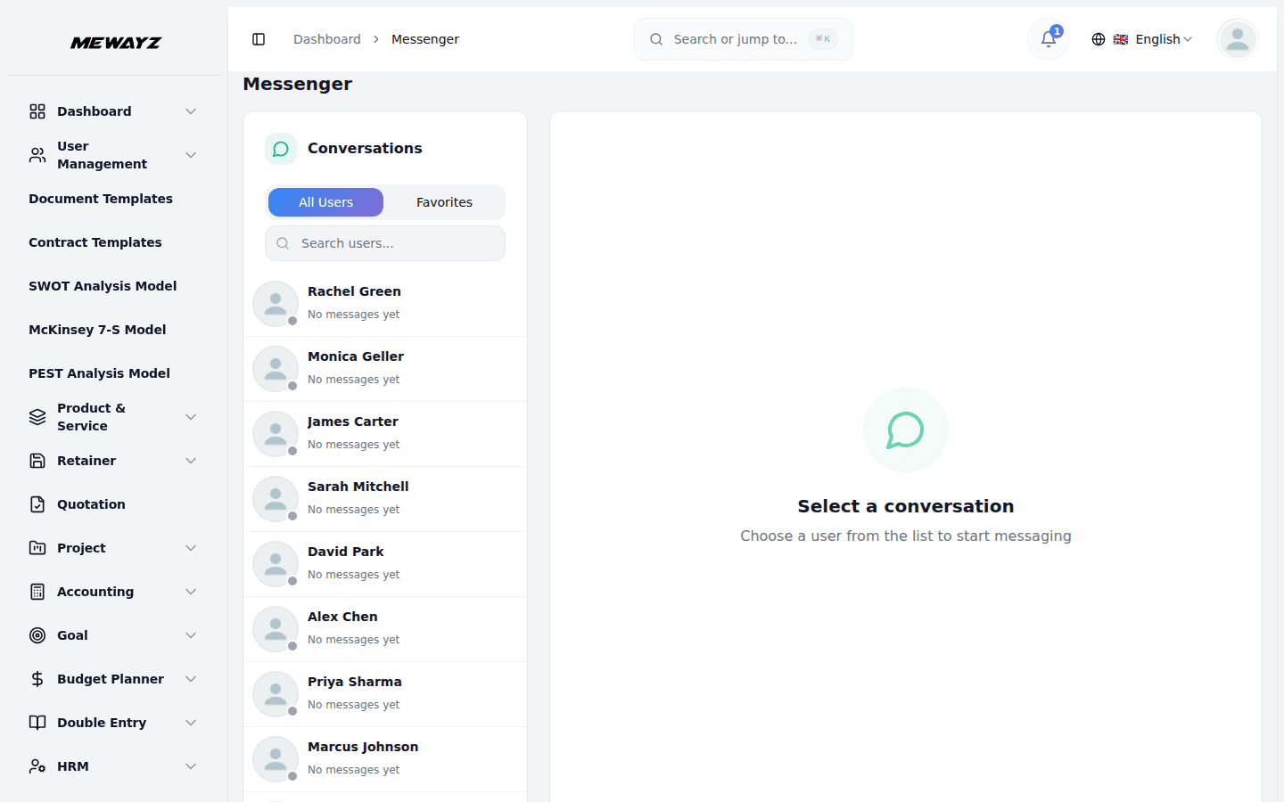 Mewayz Live Chat — Messenger