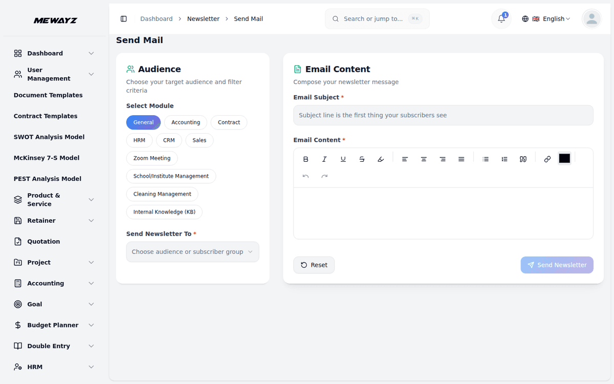 Mewayz Email campaigns for real estate