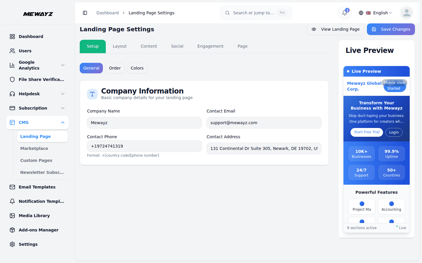 Mewayz site builder with custom domain and SSL included