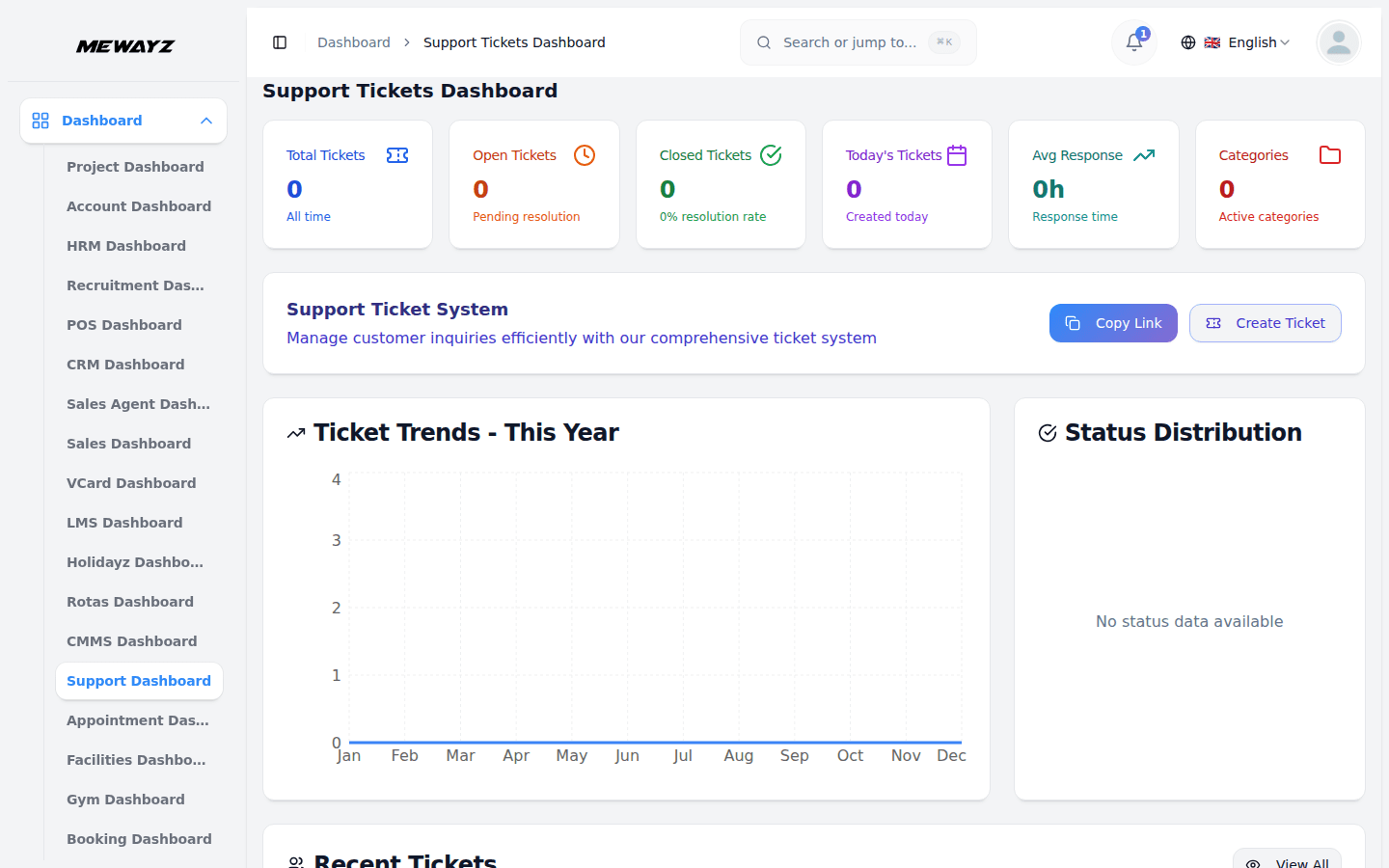 Mewayz helpdesk — tickets and SLA management