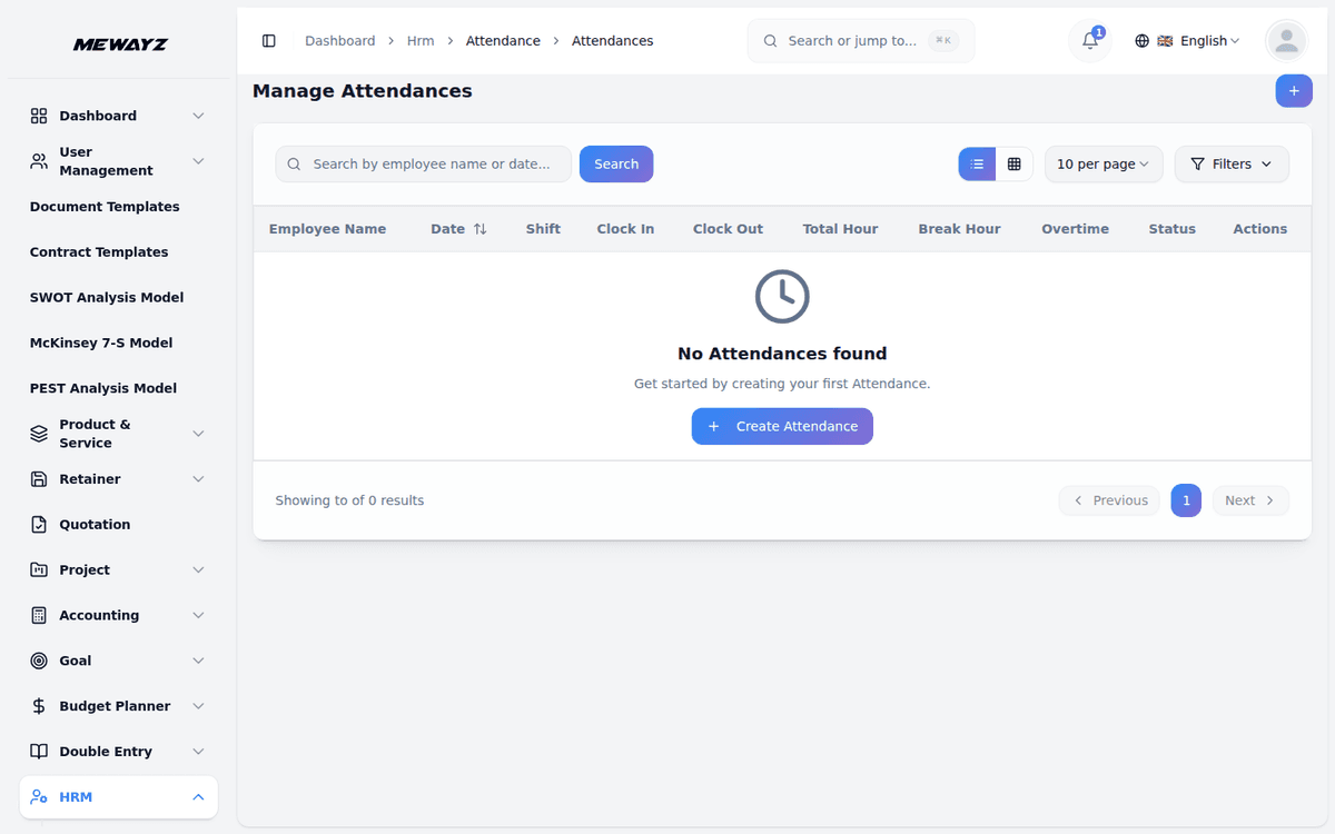 Mewayz HR & Payroll — Attendance