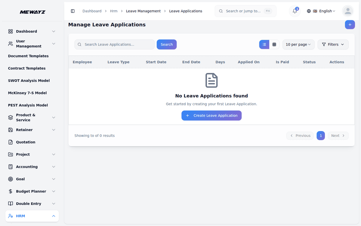 Mewayz HR & Payroll — Leave management
