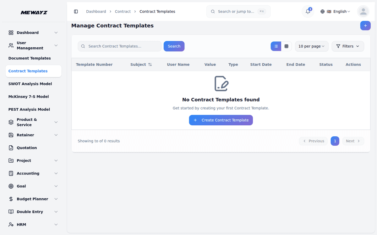 Mewayz AI Tools — Contract templates