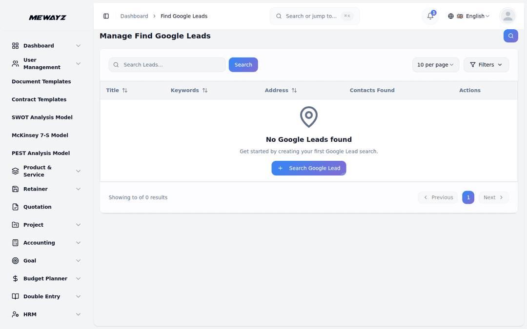 Mewayz Google integration